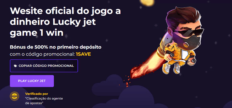 &nbsp;Esta é a interface do site oficial do jogo Lucky Jet